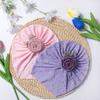 Flower Newborn Baby Girls Turban Hollow Toddler Kid Head Wrap Cute Baby Hat  Hair Accessories