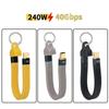 Multifunctional Pd240W Usb 4 40Gbps Fpc Data Cable Type-C Cable Portable Keychain For Phone Tv Laptop Tablet Video Transmission