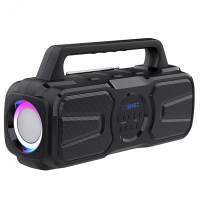 P2 Big Solar Bluetooth Speaker 40W IPX5 Portable Column Bluetooth Music Center Acoustic System Subwoofer with TF AUX FM