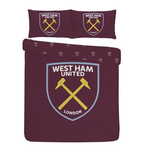 West Ham United FC Crest Duvet Cover Set