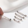 Safety Pin Brooch Base with Locking Head for Handmade DIY Corsage & Sweater Button Accessories