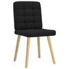 VidaXL Chaises à manger lot de 2 noir tissu, chaise, chaise de salon, chaise d'accent, chaise de cuisine, siège de salle à 4101093