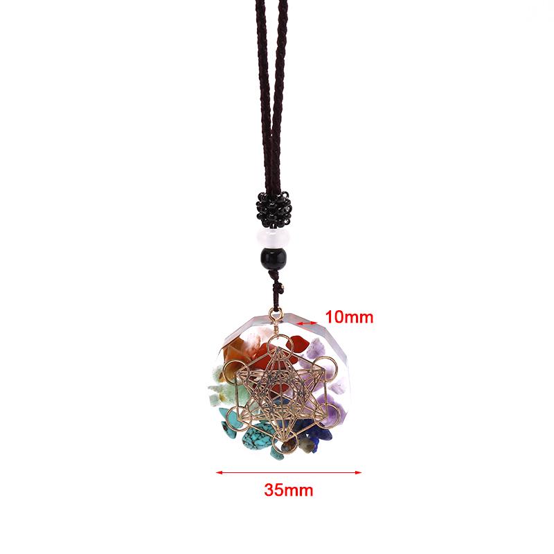 Orgonitový přívěsek Náhrdelník Om Léčení čaker Energie Meditace Šperky Ruční výroba