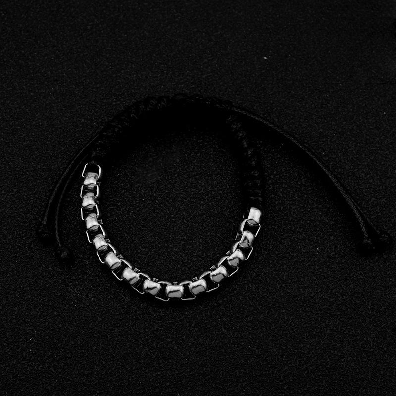 Jewelry Bracelet Black Silver, Bangle Bracelets Stainless-Steel Metal Bracelets