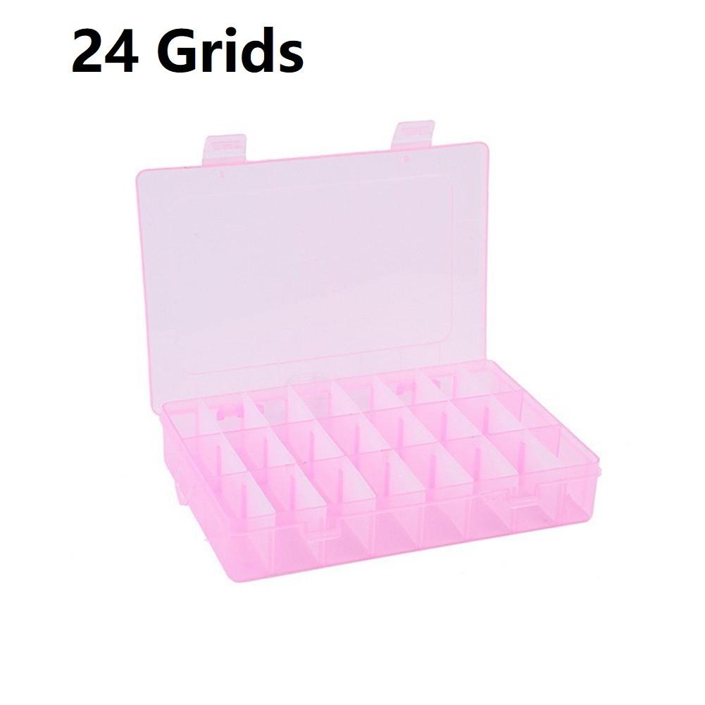 Storage Box Compartment Box 24 Grid High Durability