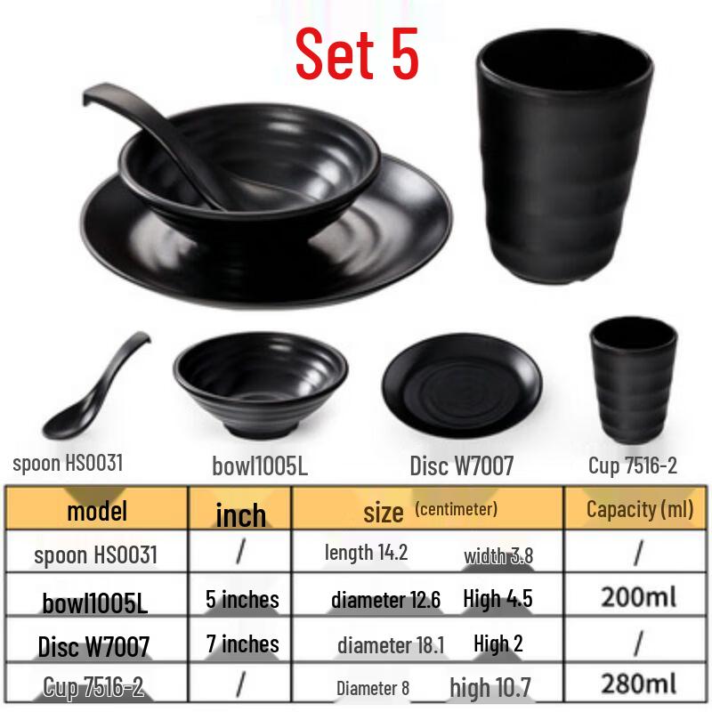 Qianxing Melamine Tableware Set