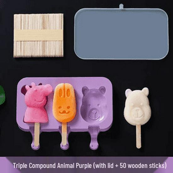 **Food-Grade Silicone Ice Pop Molds for Homemade Popsicles**