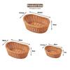 Hardness Rattan Wicker Woven Serving Baskets Handwoven 8 Styles Bread Fruit Vegetables Basket Household
