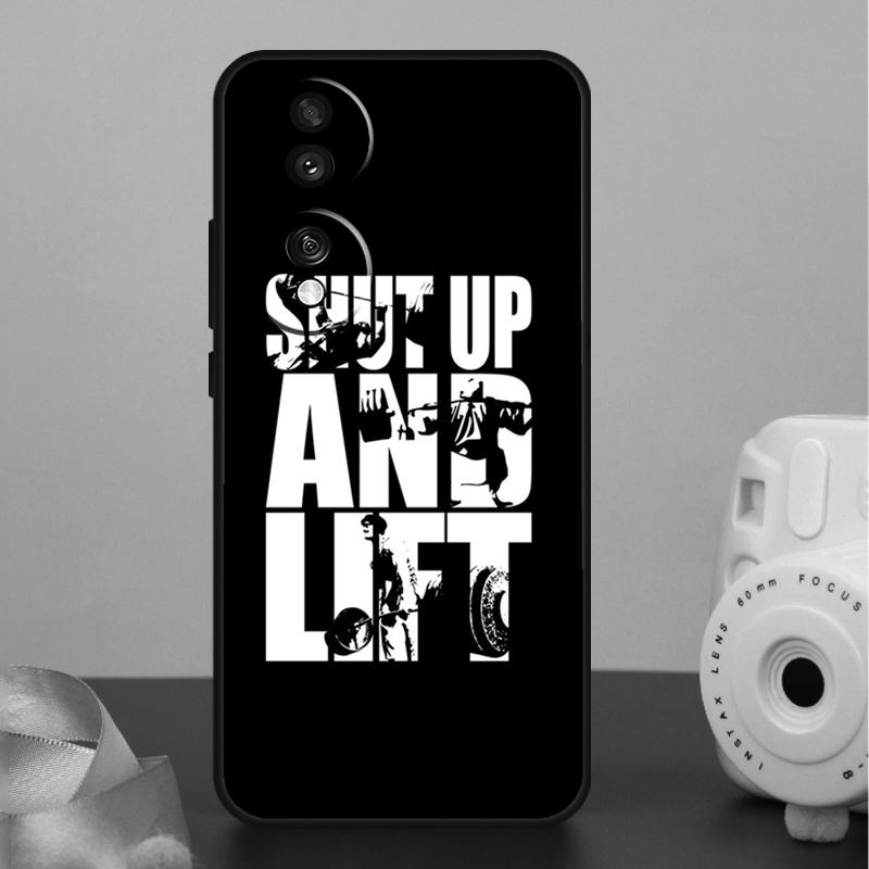 Bodybuilding Gym Fitness Quotes Case For Honor 400 Pro 200 50 70 90 X9a X9b X9c X9d X8b X8c Win Magic 7 Lite 5 6 8 Pro Cover