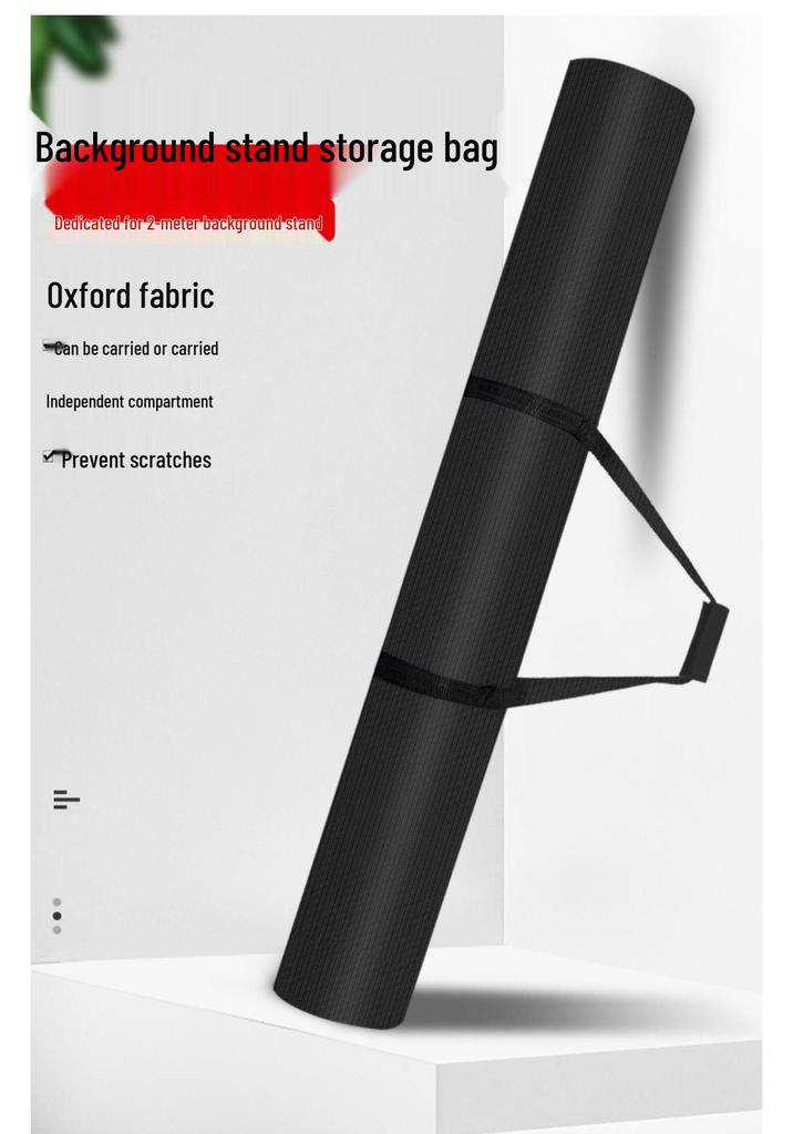 Borsa per Supporto Luce Fotografica e Ombrello in Tessuto Spesso con Supporto Sfondo Portatile da 2M