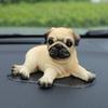 Resin Animal Pug Craft Small Dog Ornament For Party And Holiday Ideas Gift