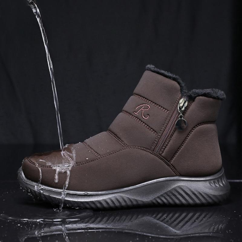 Módní pánské boty Vysoce kvalitní pánské sněhule Protiskluzové zimní kotníkové boty Venkovní zimní obuv Pánské Párové Teplé Tenisky Botas