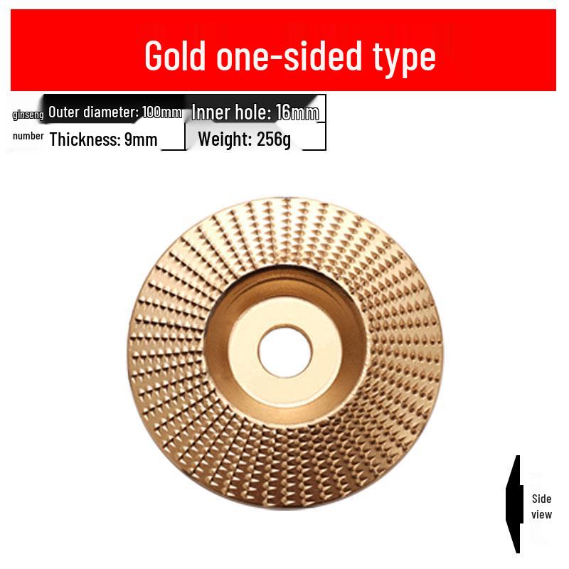 Woodworking Angle Grinder Burr Disc & Polishing Wheel Set