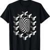 Optical Illusion Sacred Geometry Hexagon Geometric Pattern T-Shirt