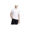 Solid Color Casual Short Sleeve Polo Shirt Men Tops White F11M327115F-WT