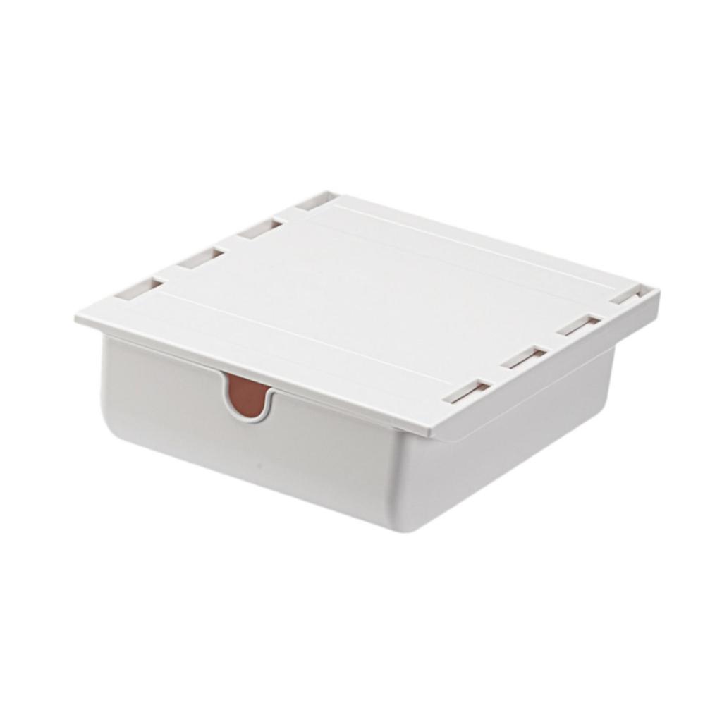 Under Desk Drawer Storage Organizer Storage Box Practical Compact Desk Bottom Organization Box for School Bedroom Kitchen