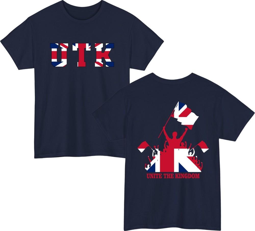 UTK Unite The Kingdom British Flag TShirt UK Patriotic Pride Union Jack Tee S