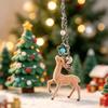 Cute Portable Deer Keychain 11.5Cm Length Korean Style Diy Bead Case Handmade Bag Pendant