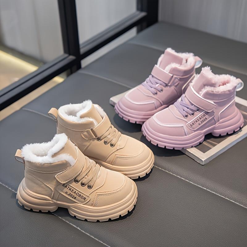 New Autumn And Winter Plush Warm Snow Boots for Girls Casual Sports Shoes for Boys