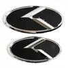 AABJB1 2pcs  For KIA K5  Car Trunk Emblem 3D Sticker K Logo Front Grill Rear Badge2011-2013 Optima Forte 2009-2014