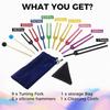 Bskivd Tuning Fork Set, 9 Color Tuning Forks for Chakra Healing, Sound Therapy, and Perfect Harmony of Body, Mind, and Spirit