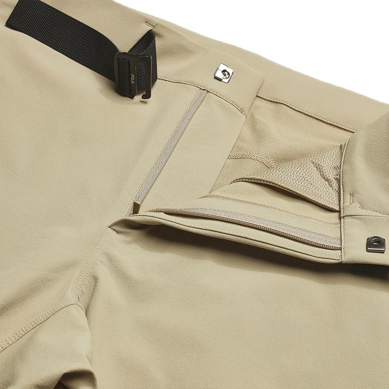 Fila A.P. Minimalist Fashion Sports Classic Versatile Straight-Leg Woven Casual Pants Men Bottoms Squirrel-Khaki A11M621816FBG