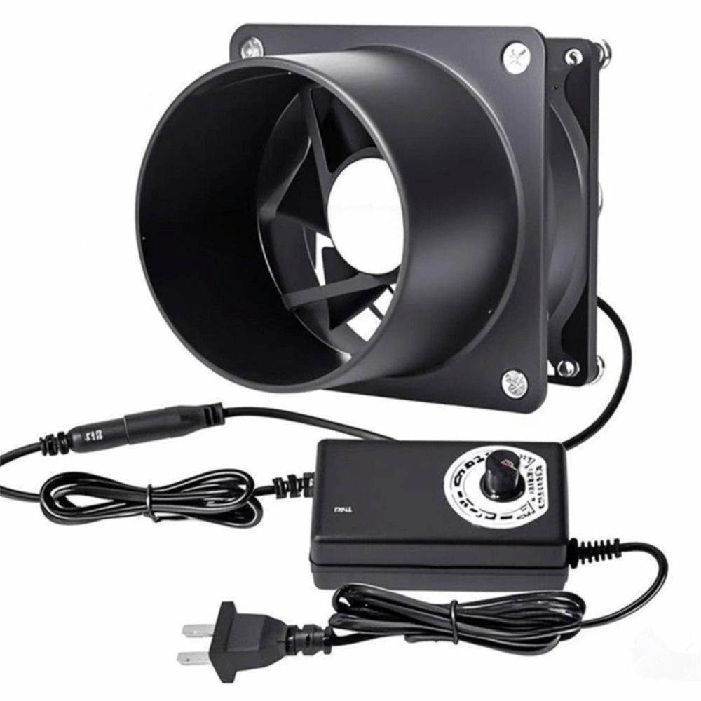 

8cm Duct Blower Exhaust Fan 12V Adjustable Speed Exhaust Fan Duct Fan for Electronics 3D Printer Enclosure Welding Ventilation