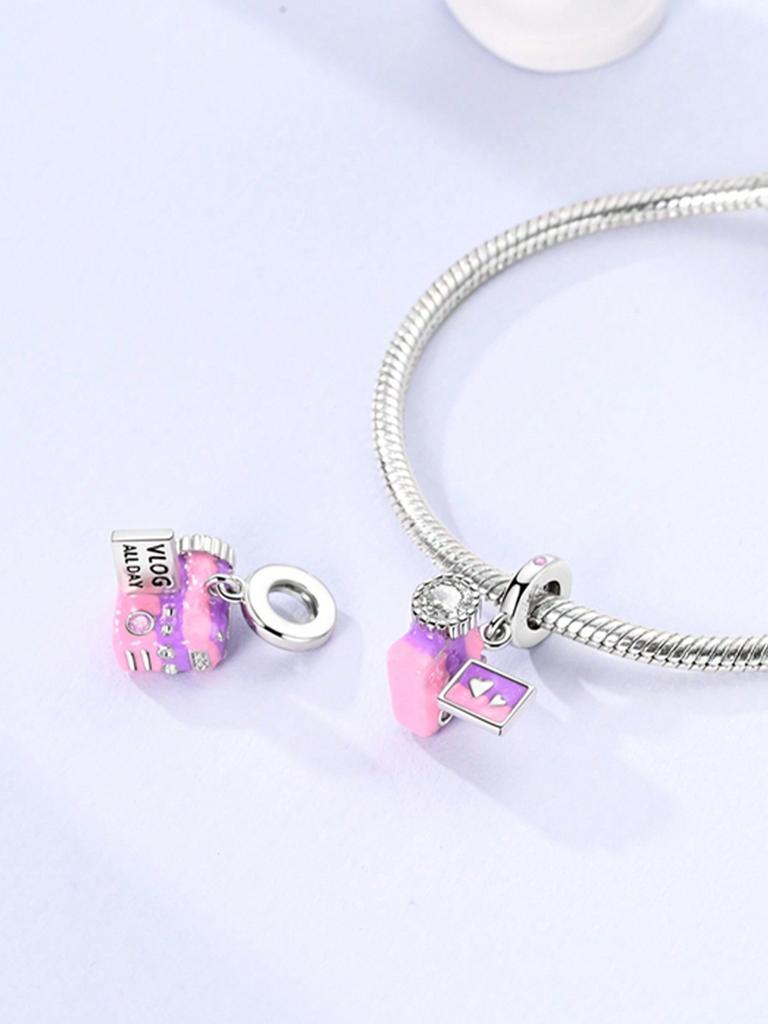 Charms Plata Copper Colors Butterfly Clip Boxing Gloves Bead Charm Pendant For Original Bracelet For Women Diy Jewelry Love Gift
