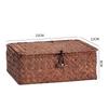 Woven Sea Vine & Bamboo Rectangle Snack Storage Basket