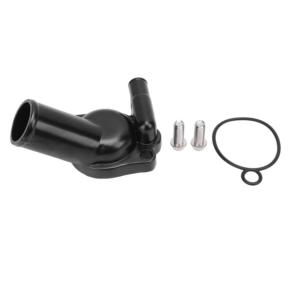 Water Neck Thermostat Housing 9338762129280 Aluminum Black Stylish Look for 253 304 308 V8 Single