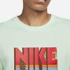 Nike Sportswear Letter Logo Print Round Neck Long Sleeve T-Shirt Men Tops Mint-Green DX1051-379