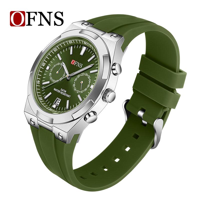 Oufanni Sports Watch: Multifunctional Timer, Waterproof Quartz with Luminous Calendar for Men.