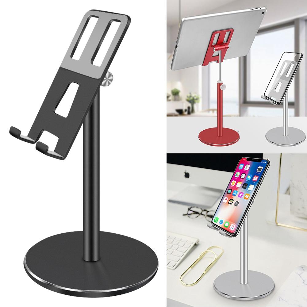 Universal Mobile Phone Holder Support Bracket Stand Height Angle Adjustable with Base for Desktopblack
