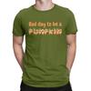 Men Bad Day To Be A Pumpkin Cute Halloween T Shirts Trick or Treat Cotton Clothes Funny Short Sleeve O Neck Tees Adult T-Shirt