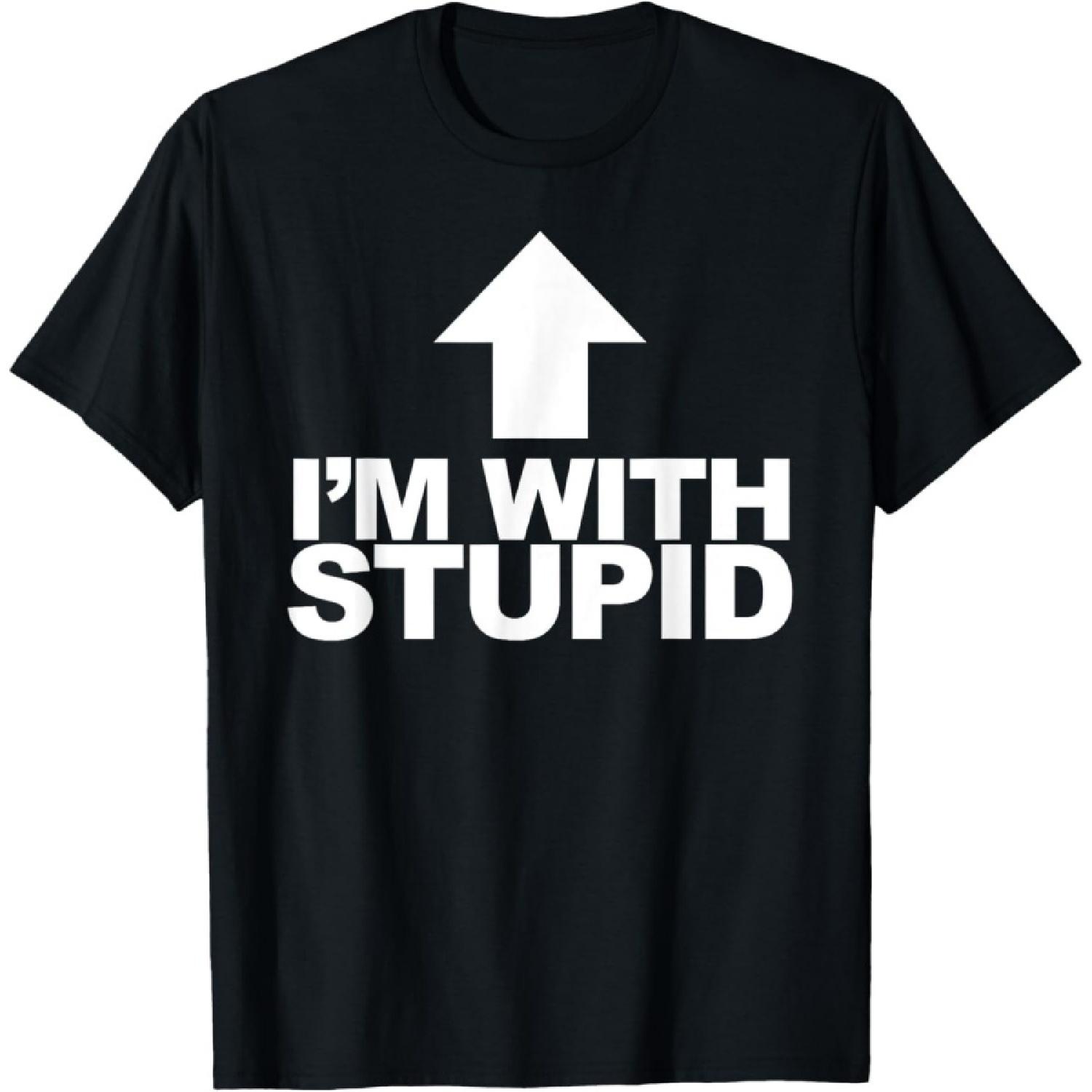 

ODFSND Im with Stupid Funny Arrow Pointing Up Im with Stupid T-Shirt XXXXXL різнокольоровий