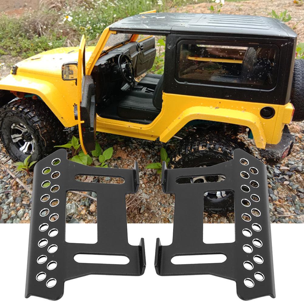 Aluminium Alloy Side Foot Pedal Plate Axial Footplate Spare Parts for SCX10 110 RC Car Black