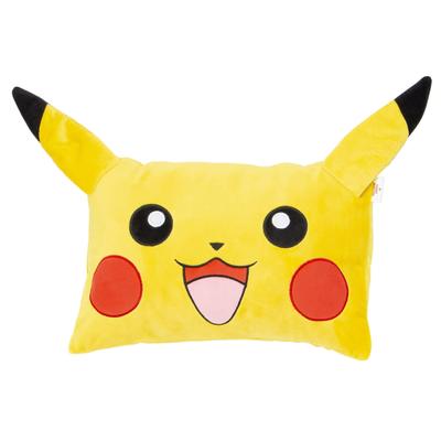 MORIPiLO Morishita Kissen für Kinder Pokemon Pikachu Gelb 28x39cm Flauschiges Material Gefülltes Kissen Charakter Ware Pokemon 4620078