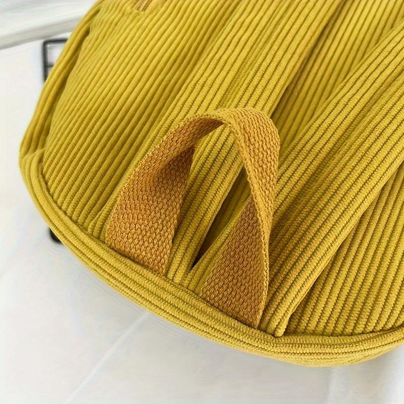 Corduroy Small Backpack  Casual Travel Backpack  Simple Fashion Backpack