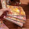 30sheets Kawaii Japanese Showa style cuisine glitter film die-cutting sticker book DIY handmade scrapbook aesthetic stationery
