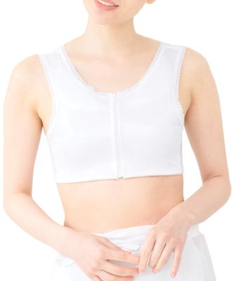 SOUBIEN Japanischer Stil Vorne gefertigt Floral Rose Größe XL BH, Shapewear, Sommer/Ganzjährig, Japan, Reißverschluss, Spitze, Design, Weiß, (uw0151k)