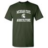 Michigan State Spartans Arch Logo Agriculture - University T Shirt - Forest