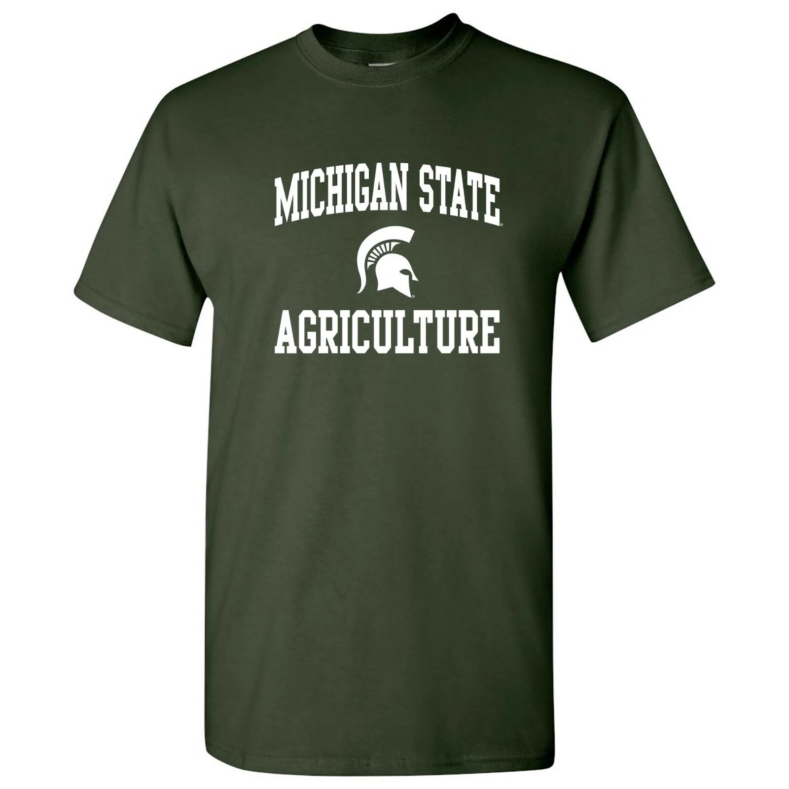 Michigan State Spartans Arch Logo Agriculture - University T Shirt - Forest M