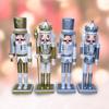 12 Inch Wooden Nutcracker Soldier King Figurine Christmas Decor for Shelve Table