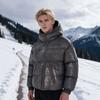 Heren Water-Geactiveerde Kleurveranderende Katoenen Pufferjas met Capuchon Winter Buiten Casual Kleding
