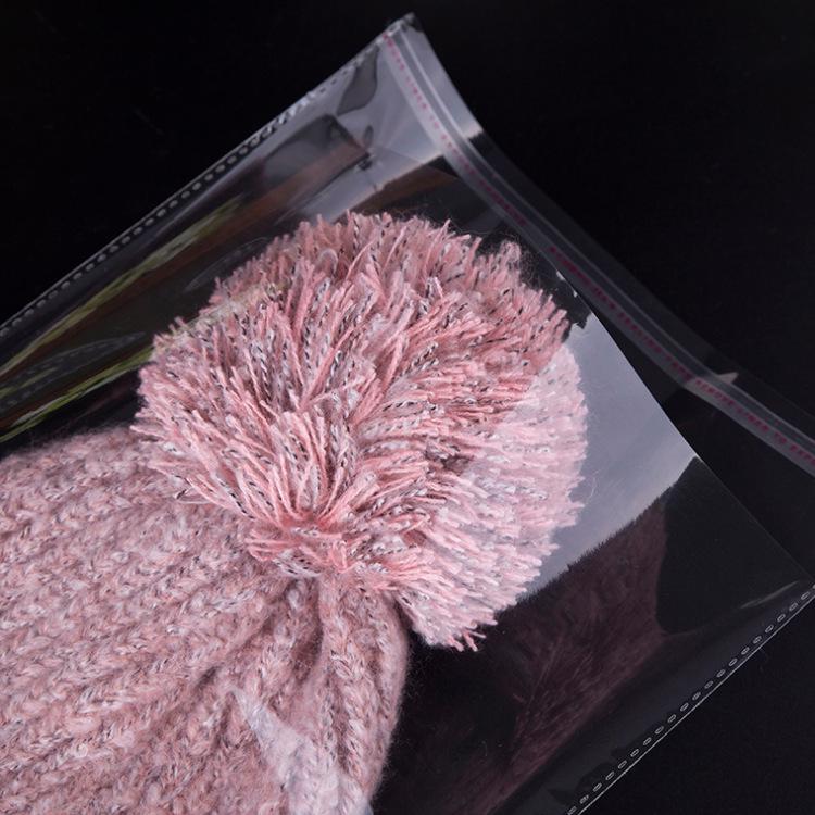 In-Stock Transparent Self-Adhesive Clothing Packaging Bags - Custom Thickened Plastic Sealing Bags