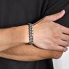 6-12MM Cuban Chain Mens Bracelet,Waterproof Stainless Steel Curb Link Chain Wristband,Punk Zircon Gifts