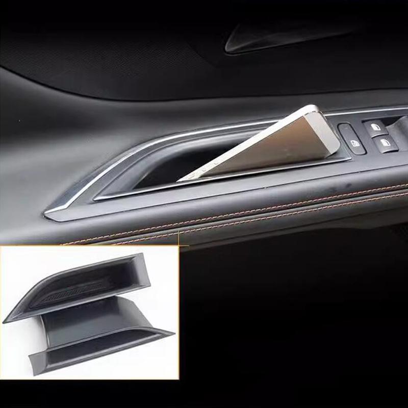 Original bildörrsförvaringslåda för Peugeot 3008 5008 GT 2016-2023 ABS plast autodörrhandtag Organisera