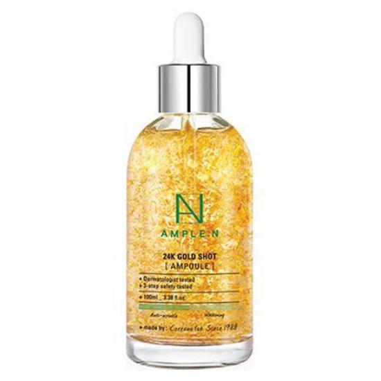 AMPLE:N 24K Gold Shot Ampoule 100ml / Radiance-Boosting Ampoule Infused with Real Gold