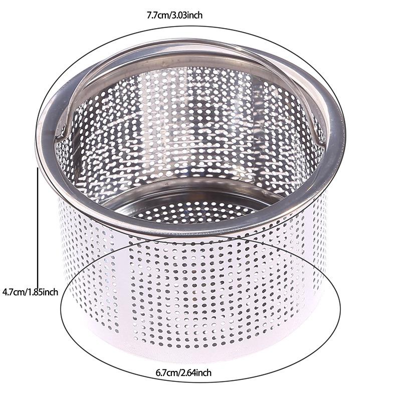 Hair Catcher Stopper Stainless Steel Bathtub Shower Drain Hole Filter Trap Metal Wire Sink Strainer Kitchen Bathroom Accessories