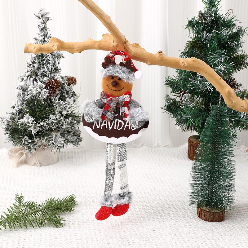 Santa Claus Fabric Doll Ornaments - Christmas Tree Decorations & Small Gift Pendants